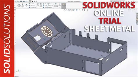 how to create a sheet metal box in solidworks|solidworks sheet metal basics.